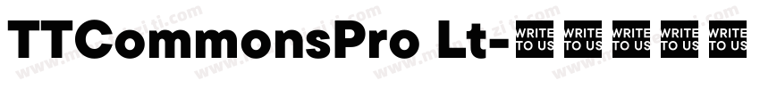 TTCommonsPro Lt字体转换